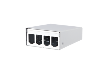 130861-0402-E  Modul AP-Gehäuse 4 Port reinweiß, unbestückt
