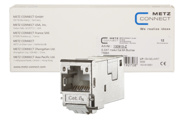 130910-Z  E-DAT modul Cat.6A 8(8) Buchse, (12 Stück)