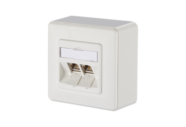 1309120002-E  E-DAT modul 2 Port AP Cat.6A, reinweiß