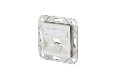 130B20D11102KE  Keystone Anschlussdose UPk 1 Port unbestückt reinweiß