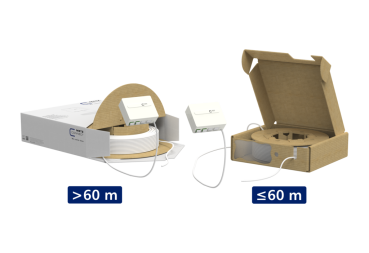150C049HK00A0E  OpDAT VADT splice 4xLC APC OS2 100 m vorkonfektionierte LWL-Dose MBO Compact 4,2mm
