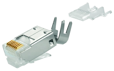 J00026A0165  RJ45 Stecker MP8(8) Cat6A geschirmt