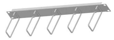 NREC-VP100  Kabelführungspanel 1HE 5 Ösen 100mm