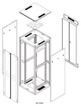 NREC-8428B  19'' Standschrank 42HE 2010x800x800