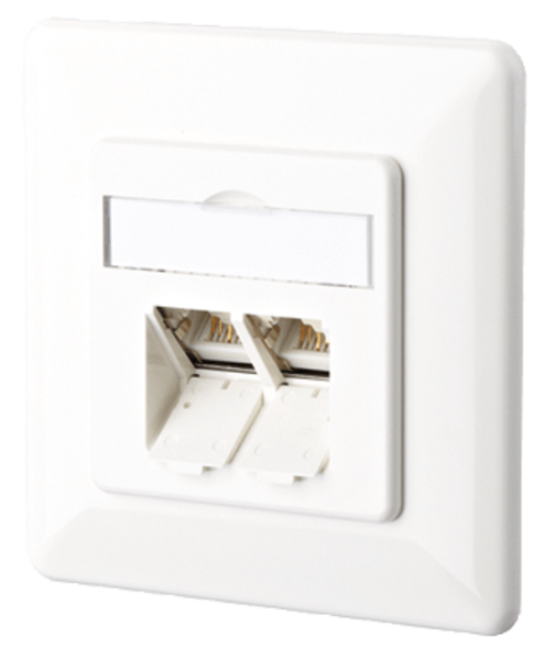 1307381002-I  E-DAT C6 2 Port UP reinweiß