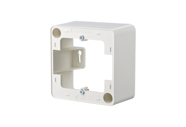 130829-4302-I Aufputzrahmen 85 x 85 x 43 mm - 1fach, reinweiß