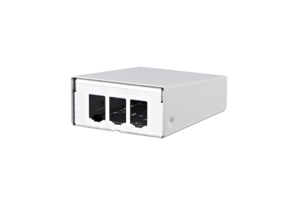 130861-0302-E   Modul AP-Gehäuse (CP | SCP | SO) / Modul AP-Gehäuse 3 Port reinweiß, unbestückt