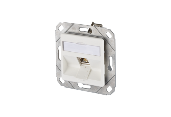 1309111102-E  E-DAT modul 1 Port UPk Cat.6A, reinweiß