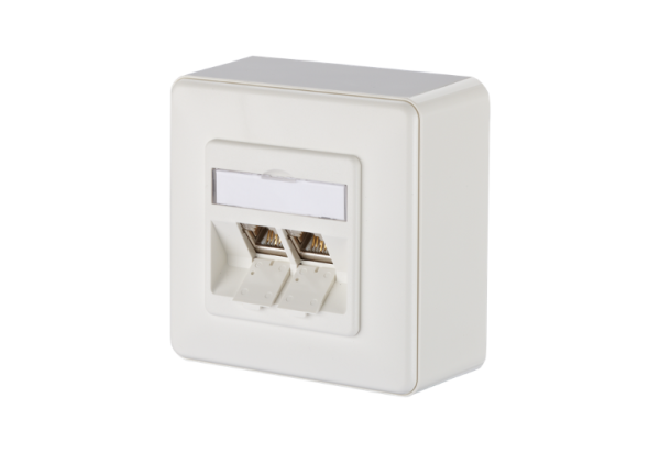 1309120002-E  E-DAT modul 2 Port AP Cat.6A, reinweiß