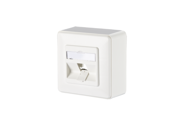 1309140002-E  Modul Anschlussdose AP 1 Port unbestückt reinweiß