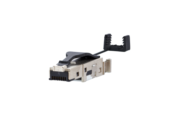 1401405012-I  E-DAT Industry RJ45 Field plug schwarz Cat.6 Class EA