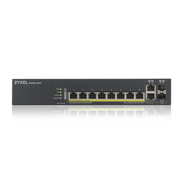 NZY1920-8HPv2  8-Port GbE PoE Smart Managed Switch mit 2 GbE Uplink