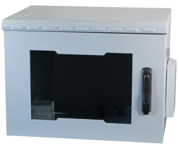 NRECW-124IP55GD  19" IP55 Wandgehäuse mit Glastüre 12HE 630x600x450